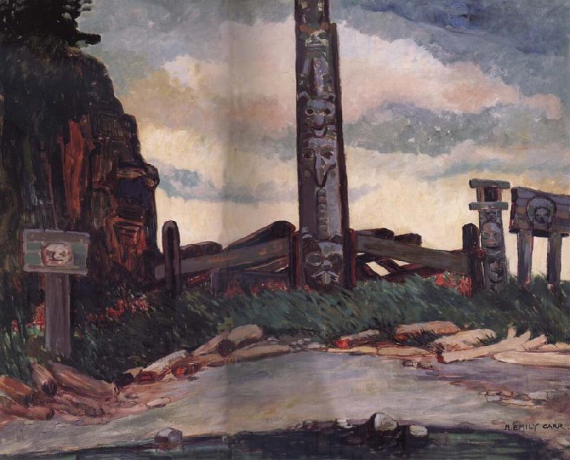 Emily Carr Totem By the Ghost Rock oil painting image